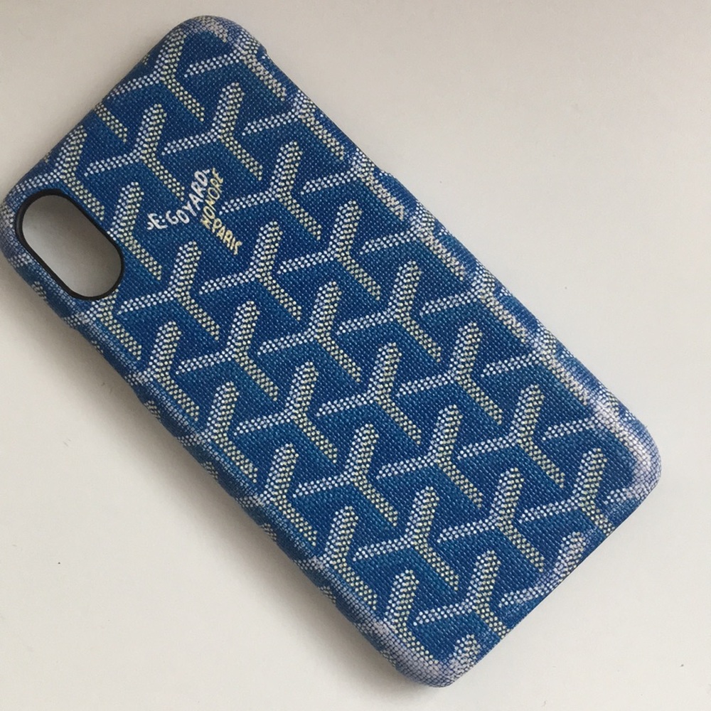 Goyard blue iPhone X (10) phone case